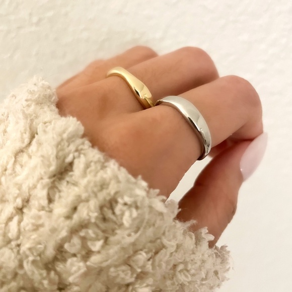 925 Sterling Silver Minimalist Ring Stackable Thin Ring Band Dainty Ring - Picture 4 of 7